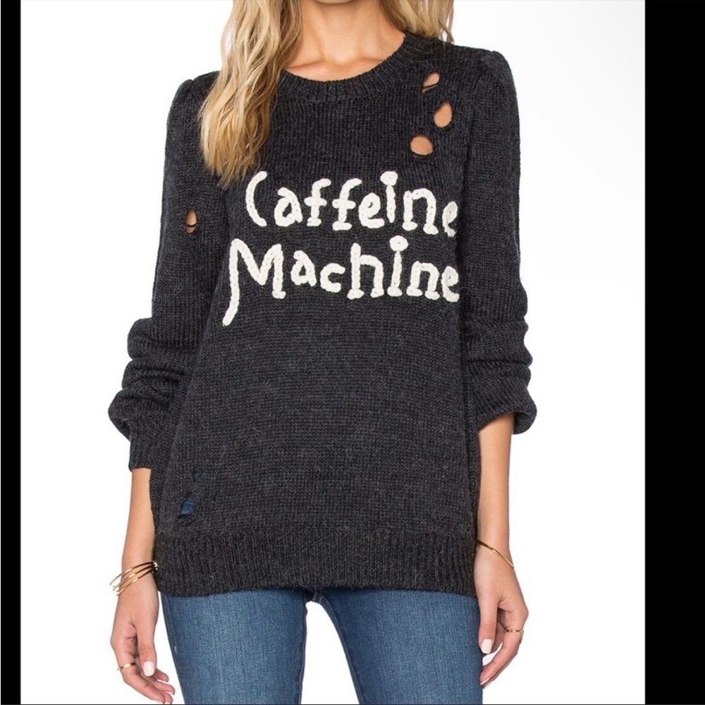 NWT Wildfox Caffeine Machine Sweater size XS